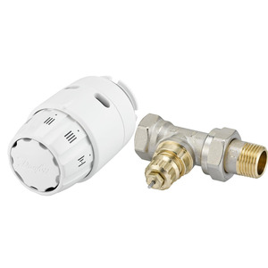 Комплект для радиатора с боковым подключением прямой 1/2" Danfoss RA-FN+RAS-C2