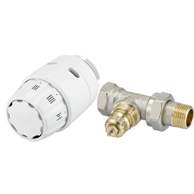 Комплект для радиатора с боковым подключением прямой 1/2" Danfoss RA-FN+RAS-C2