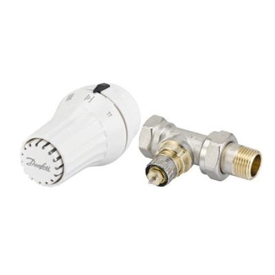 Комплект для радиатора с боковым подключением прямой 1/2" Danfoss RAE+RA-N