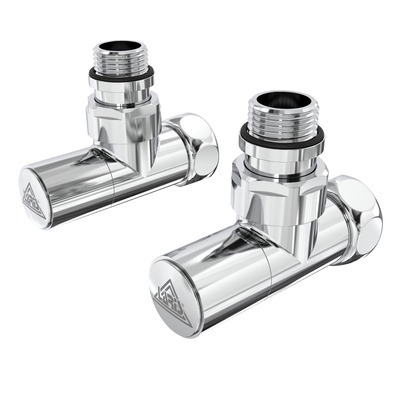 Кран угловой хром. латунь ВН-НАР 1/2"-3/4" обычный + эксцентрики 2шт. (LX-4701) Laris 71401061