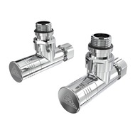Кран угловой хром. латунь ВН-НАР 1/2"-1/2" обычный 2шт. (LX-4702) Laris 71401062