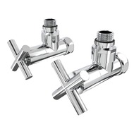 Кран угловой хром. латунь ВН-НАР 1/2"-3/4" Элит 2шт. (ZZ-4704) Laris 71401042