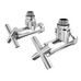 Кран угловой хром. латунь ВН-НАР 1/2"-3/4" Элит 2шт. (ZZ-4704) Laris 71401042