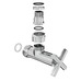Кран угловой хром. латунь ВН-НАР 1/2"-3/4" Элит 2шт. (ZZ-4704) Laris 71401042