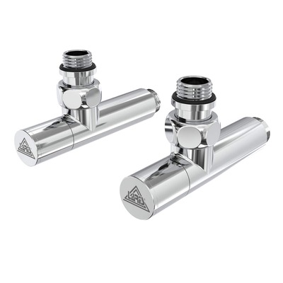Кран угловой хром. латунь НАР 1/2"-1/2" удлиненный 2шт. (ZZ-5101) Laris 71401048