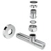 Кран угловой хром. латунь НАР 1/2"-1/2" удлиненный 2шт. (ZZ-5101) Laris 71401048