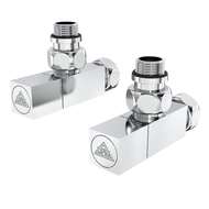 Кран угловой хром. латунь ВН-НАР 1/2"-3/4" Кватро Классик 2шт. (LX-851) Laris 71401060