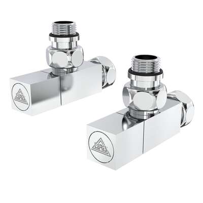 Кран угловой хром. латунь ВН-НАР 1/2"-3/4" Кватро Классик 2шт. (LX-851) Laris 71401060