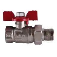 Кран шаровый Arco прямой c американкой Sena вн-нар 1/2" 154103