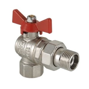 Кран шаровой Valtec угловой с полусгоном вн-нар 3/4" Base VT.228.N.05