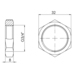 Фитинг резьбовой латунный контргайка ВН 3/4" Thermo Alliance SF35020