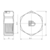 Фитинг резьбовой латунный заглушка ВН 3/4" Thermo Alliance SF35220