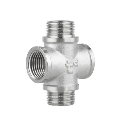 Фитинг резьбовой латунный крестовина ВН-НАР 1/2" Thermo Alliance SF35515