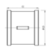 Фітинг різьбовий латунний муфта ВН 1 1/4" Thermo Alliance SF35632