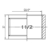 Фітинг різьбовий латунний муфта ВН 1 1/2" Thermo Alliance SF35640