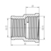 Фитинг резьбовой латунный муфта редукционная ВН 1/2"x3/4" Thermo Alliance SF3572015