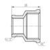 Фитинг резьбовой латунный муфта редукционная ВН 1/2"x1" Thermo Alliance SF3572515