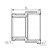 Фитинг резьбовой латунный муфта редукционная ВН 3/4"x1" Thermo Alliance SF3572520