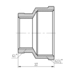 Фітинг різьбовий латунний муфта редукційна ВН 1 1/2"x1" Thermo Alliance SF3574025