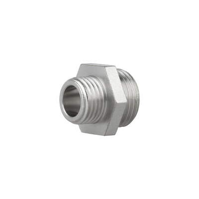 Фітинг різьбовий латунний ніпель редукційний НАР 3/8"x1/4" Thermo Alliance SF35996