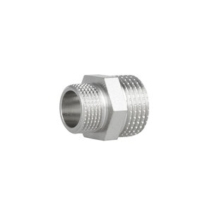 Фитинг резьбовой латунный ниппель редукционный НАР 1/2"x1/4" Thermo Alliance SF359156
