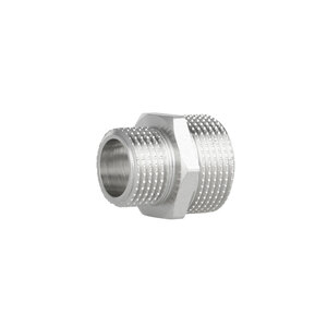 Фитинг резьбовой латунный ниппель редукционный НАР 1/2"x3/4" Thermo Alliance SF3592015