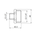 Фитинг резьбовой латунный ниппель редукционный НАР 1 1/4"x1/2" Thermo Alliance SF3593215