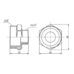 Фитинг резьбовой латунный ниппель редукционный НАР 1 1/4"x3/4" Thermo Alliance SF3593220