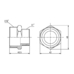 Фитинг резьбовой латунный ниппель редукционный НАР 1 1/4"x1" Thermo Alliance SF3593225