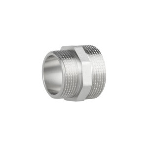 Фитинг резьбовой латунный ниппель редукционный НАР 1 1/2"x1 1/4" Thermo Alliance SF3594032