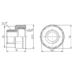 Фітинг різьбовий латунний перехідник ВН-НАР 3/8"x1/4" Thermo Alliance SF36096