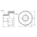 Фітинг різьбовий латунний перехідник ВН-НАР 1/2"x1/4" Thermo Alliance SF360156
