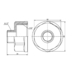 Фитинг резьбовой латунный переходник ВН-НАР 1 1/4"x1/2" Thermo Alliance SF3603215