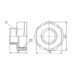 Фитинг резьбовой латунный переходник ВН-НАР 1 1/2"x1" Thermo Alliance SF3604025