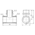 Фитинг резьбовой латунный тройник ВН-НАР 1/2" Thermo Alliance SF36415