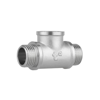 Фитинг резьбовой латунный тройник ВН-НАР 1/2" Thermo Alliance SF36615