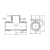 Фитинг резьбовой латунный тройник НАР 3/4" Thermo Alliance SF36720
