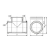 Фитинг резьбовой латунный тройник ВН 1 1/2" Thermo Alliance SF36140