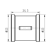 Фитинг резьбовой латунный муфта ВН 3/4" Thermo Alliance SF356H20