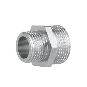 Фитинг резьбовой латунный ниппель редукционный НАР 1/2"x3/4" Thermo Alliance SF359H2015