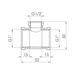 Фітинг різьбовий латунний трійник редукційний ВН 1"x1/2"x1" Thermo Alliance SF362251525