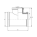 Фитинг резьбовой латунный тройник редукционный ВН 1"x3/4"x1" Thermo Alliance SF362252025