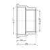 Фитинг резьбовой латунный муфта ВН 1/2"x1" Thermo Alliance SD4051525