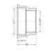 Фітинг різьбовий латунний муфта ВН 3/4"x1" Thermo Alliance SD4052025