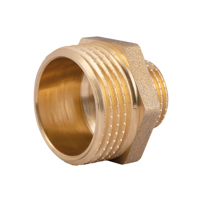 Фитинг резьбовой латунный ниппель НАР 1"x1/2" Thermo Alliance SD4082515