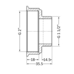 Фітинг різьбовий латунний перехідник ВН-НАР 2"x1 1/2" Thermo Alliance SD4095040