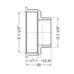 Фитинг резьбовой латунный переходник ВН-НАР 1 1/2"x1 1/4" Thermo Alliance SD4094032