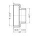 Фітинг різьбовий латунний перехідник ВН-НАР 1 1/2"x1" Thermo Alliance SD4094025
