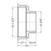 Фитинг резьбовой латунный переходник ВН-НАР 1 1/2"x3/4" Thermo Alliance SD4094020