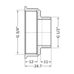 Фитинг резьбовой латунный переходник ВН-НАР 3/4"x1/2" Thermo Alliance SD4091520